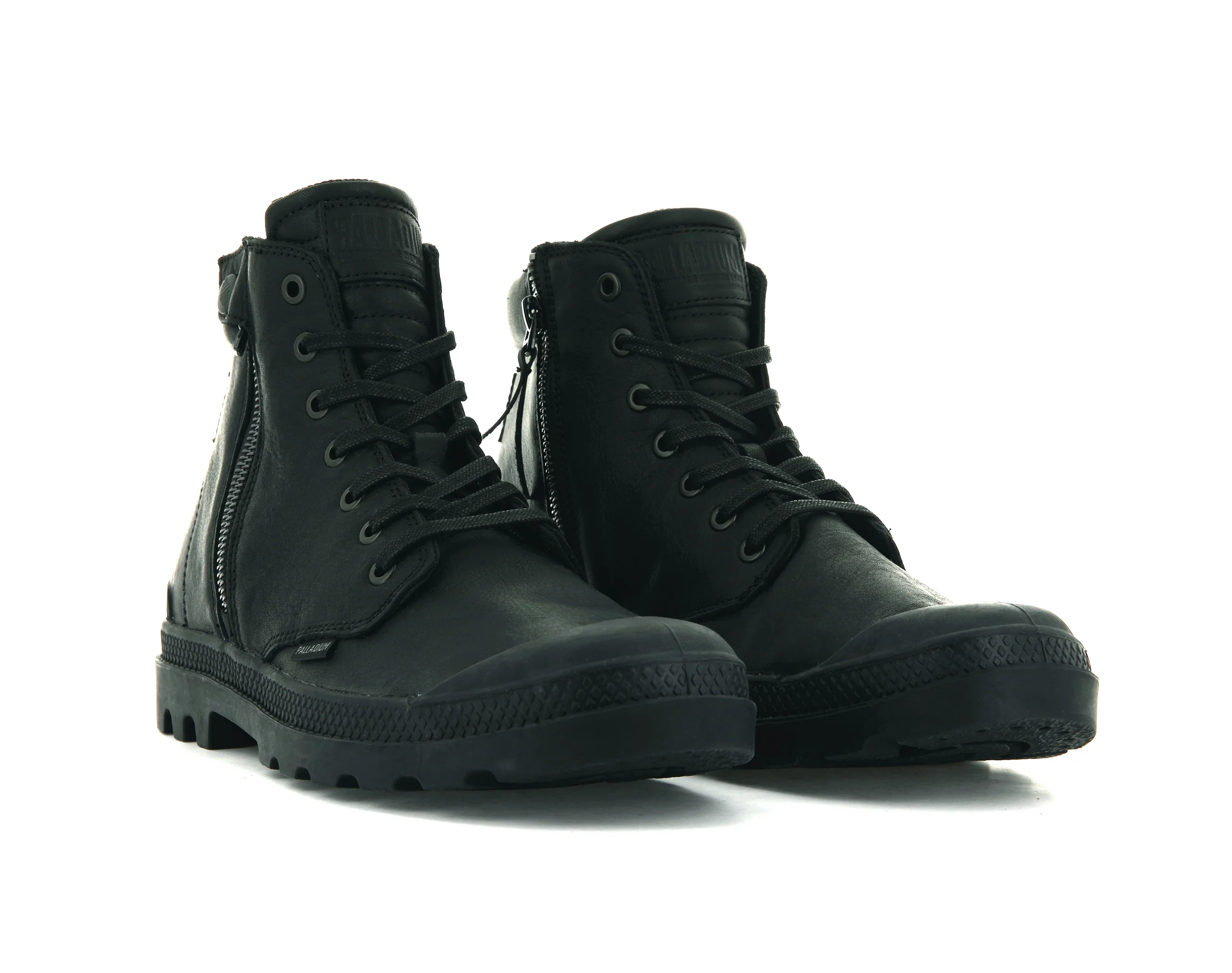 06855-008-M | PAMPA BKR ZIP LEATHER | BLACK/BLACK - Image 6