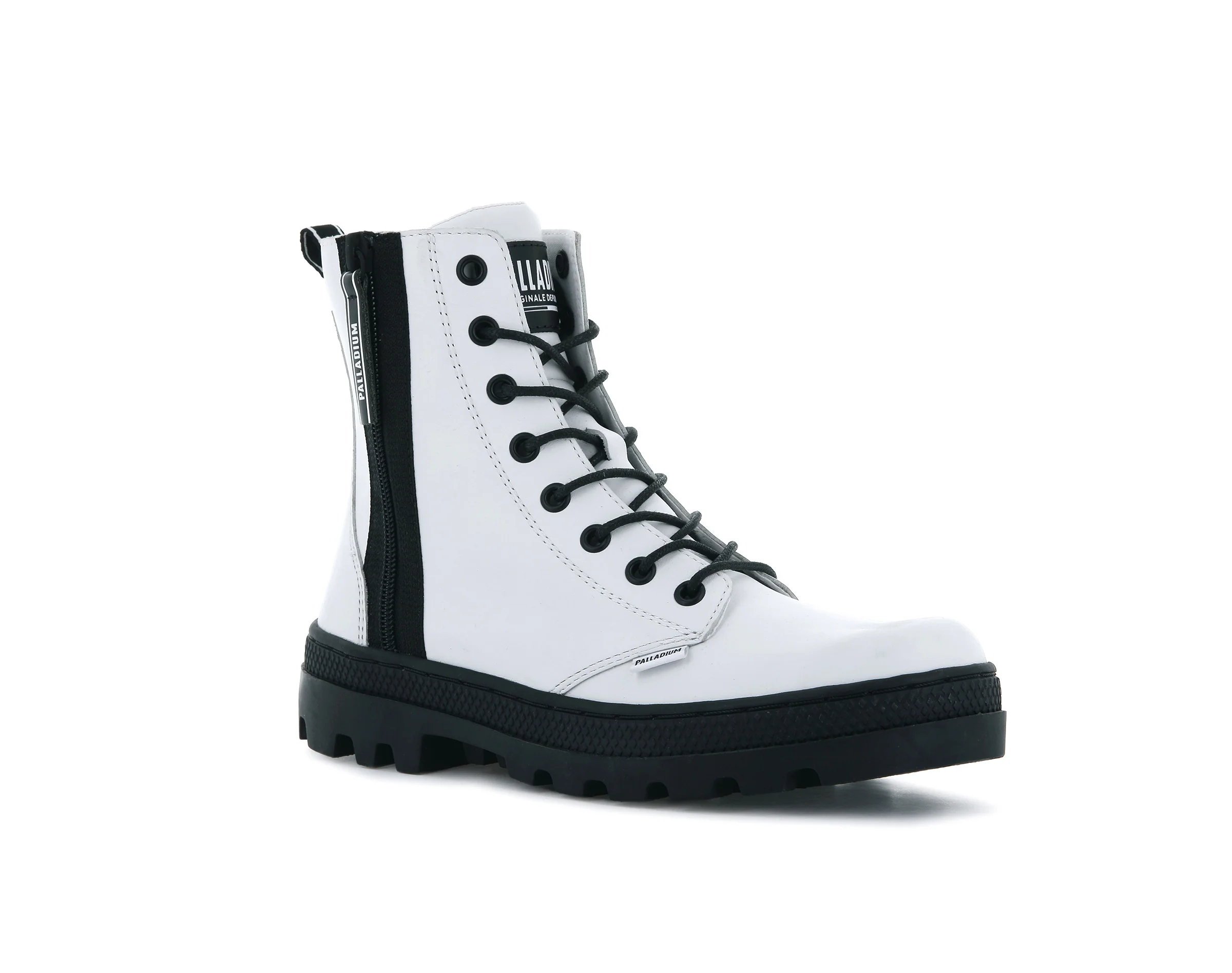 96840-100-M | PALLABOSSE OUTZIP LEATHER | WHITE - Image 2